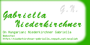 gabriella niederkirchner business card